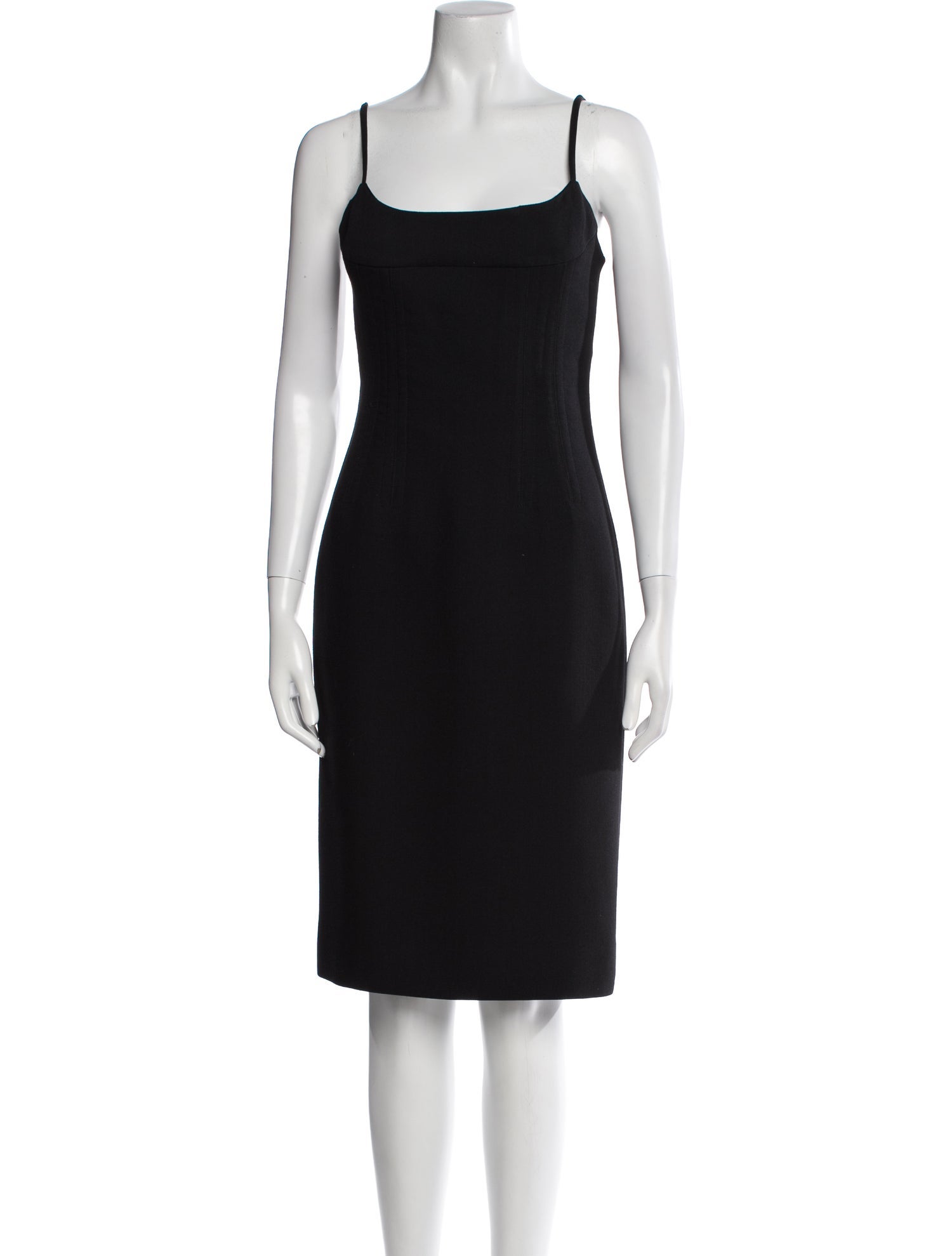 Charles Chang-Lima Square Neckline Knee-Length Dress