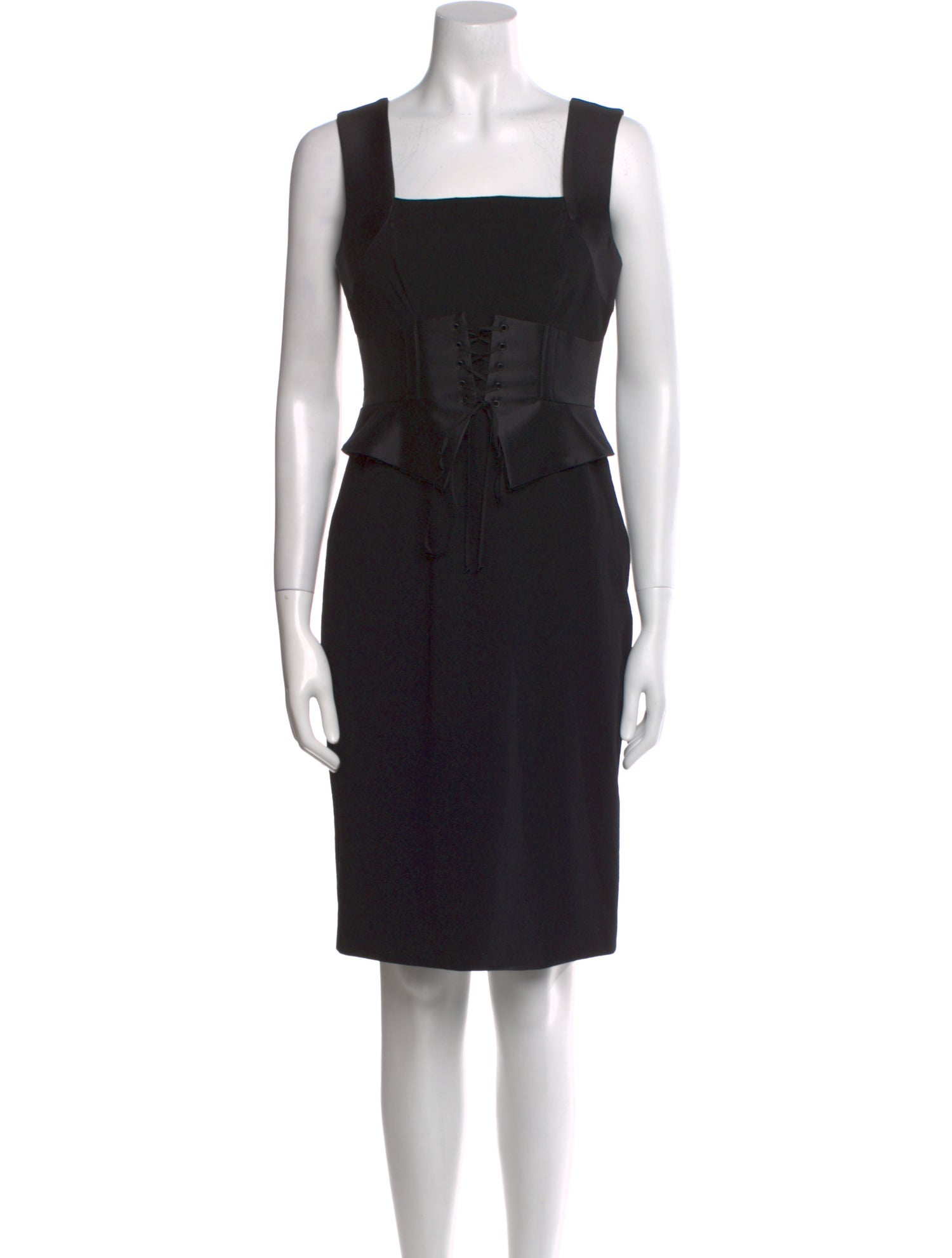 Charles Chang-Lima Virgin Wool Knee-Length Dress