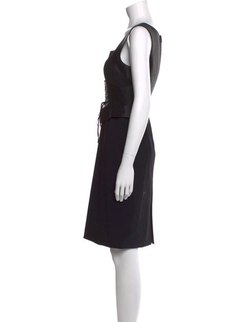 Charles Chang-Lima Virgin Wool Knee-Length Dress