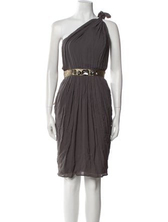 Charles Chang-Lima Silk Knee-Length Dress