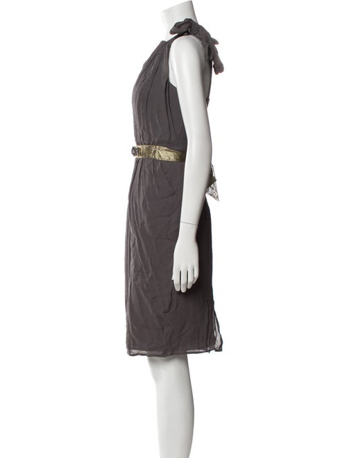Charles Chang-Lima Silk Knee-Length Dress