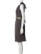Charles Chang-Lima Silk Knee-Length Dress