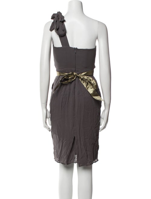 Charles Chang-Lima Silk Knee-Length Dress