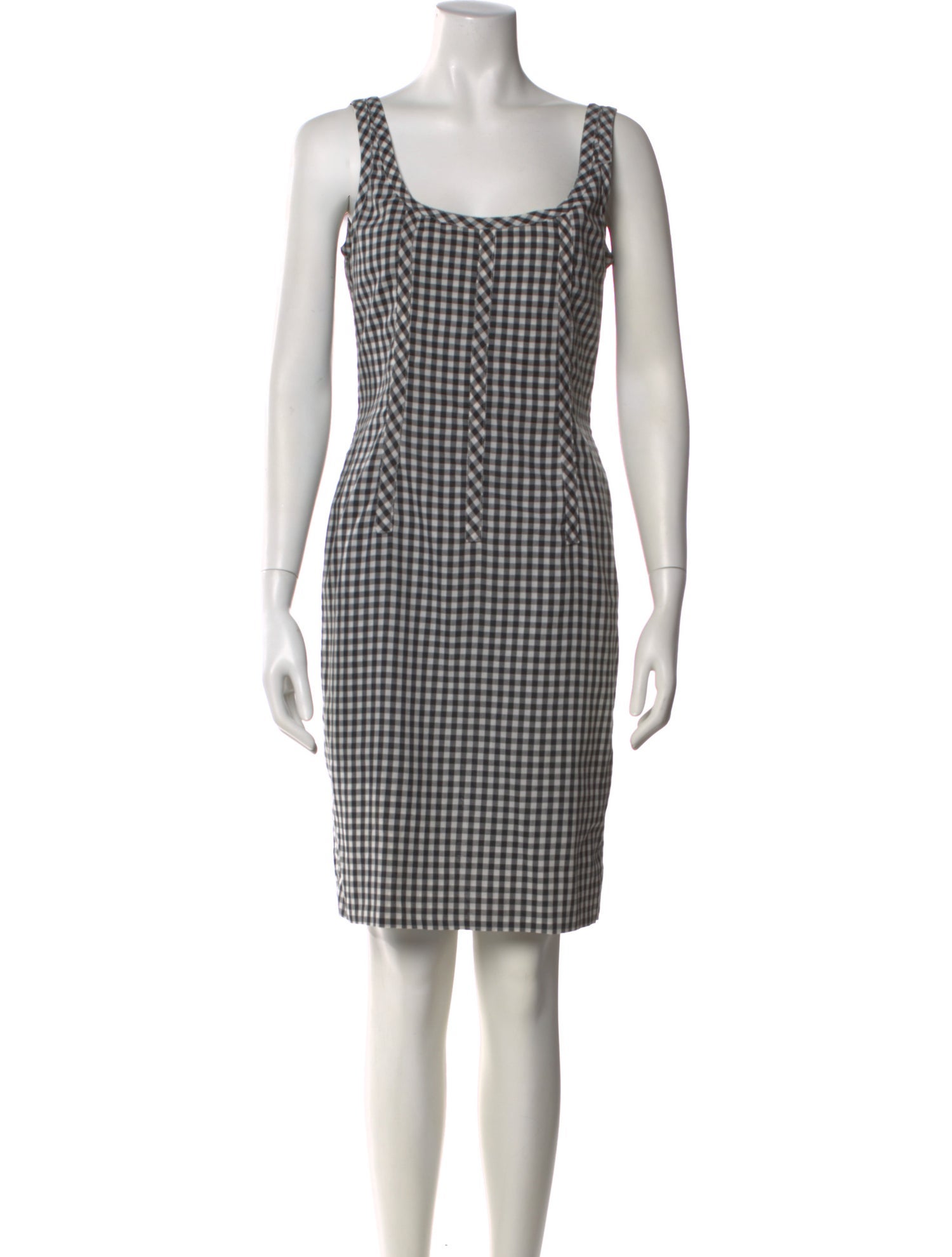 Charles Chang-Lima Plaid Print Mini Dress