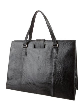 Calvin Klein Collection Lizard Handle Bag