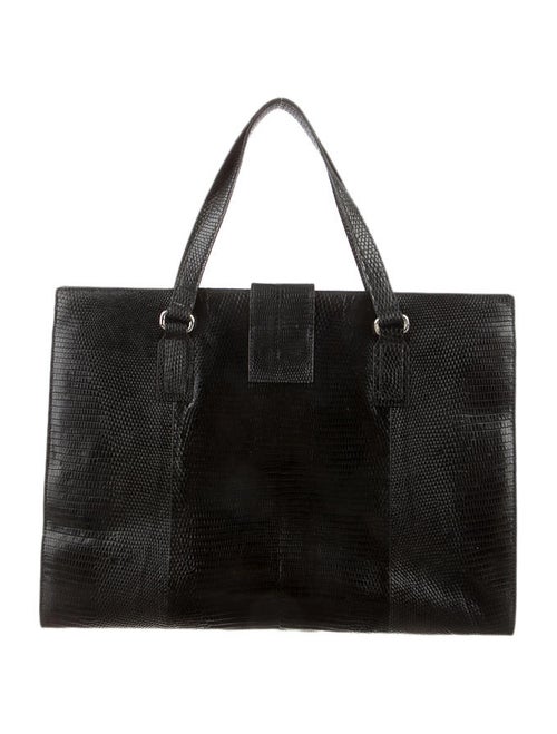 Calvin Klein Collection Lizard Handle Bag