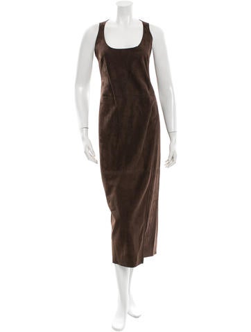 Calvin Klein Collection Suede Midi Dress w/ Tags