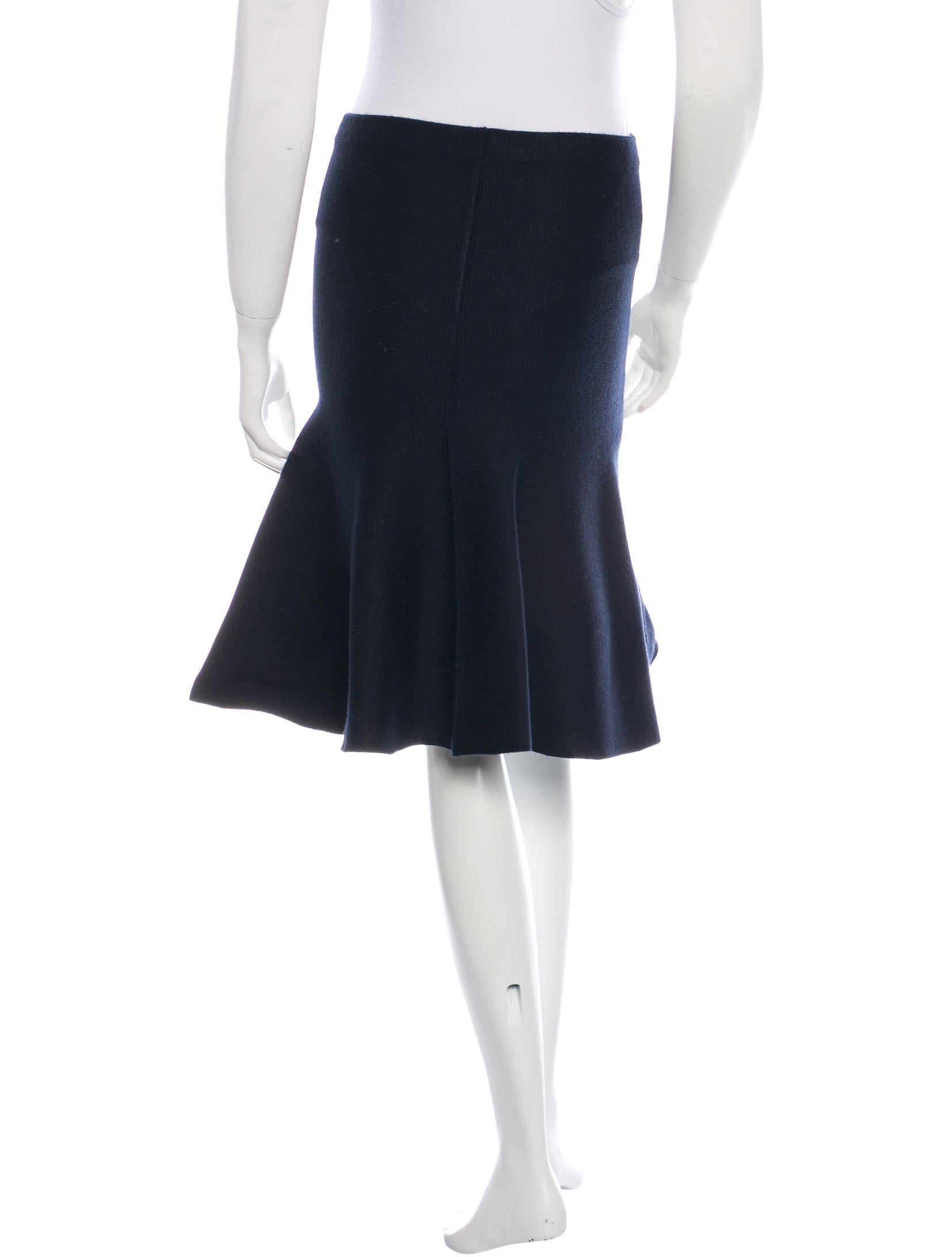 Calvin Klein Collection Knit Bell Skirt Clothing CAL24130 The