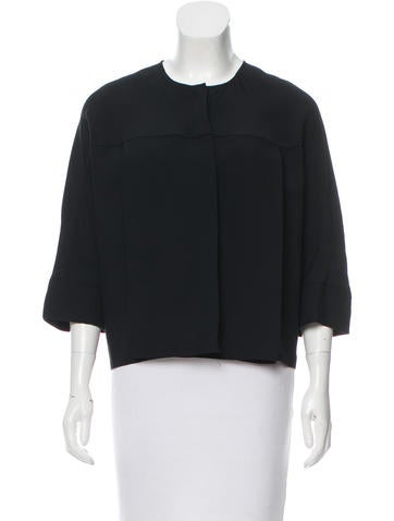 Calvin Klein Collection Collarless Short Jacket w/ Tags