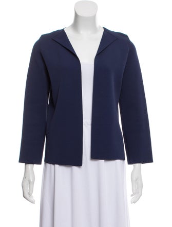Calvin Klein Collection Open Front Collarless Jacket