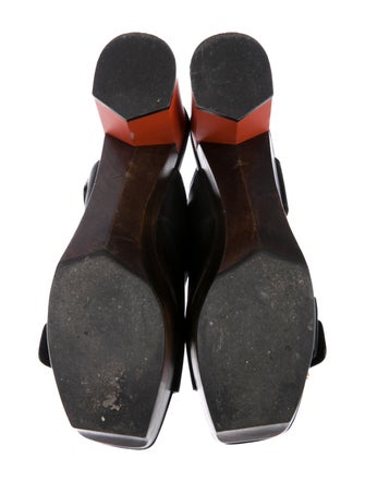 Calvin Klein Collection Leather Platform Sandals