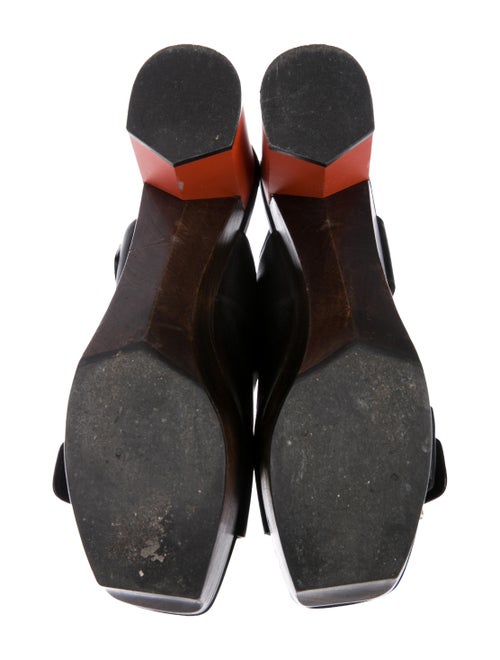 Calvin Klein Collection Leather Platform Sandals