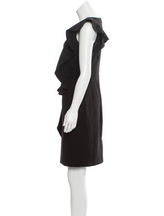 Calvin Klein Ruffle Knee-Length Dress