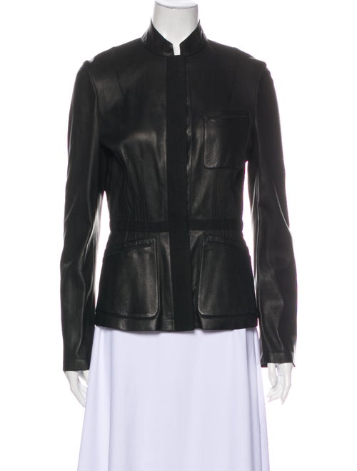 Calvin Klein Collection Leather Jacket Black