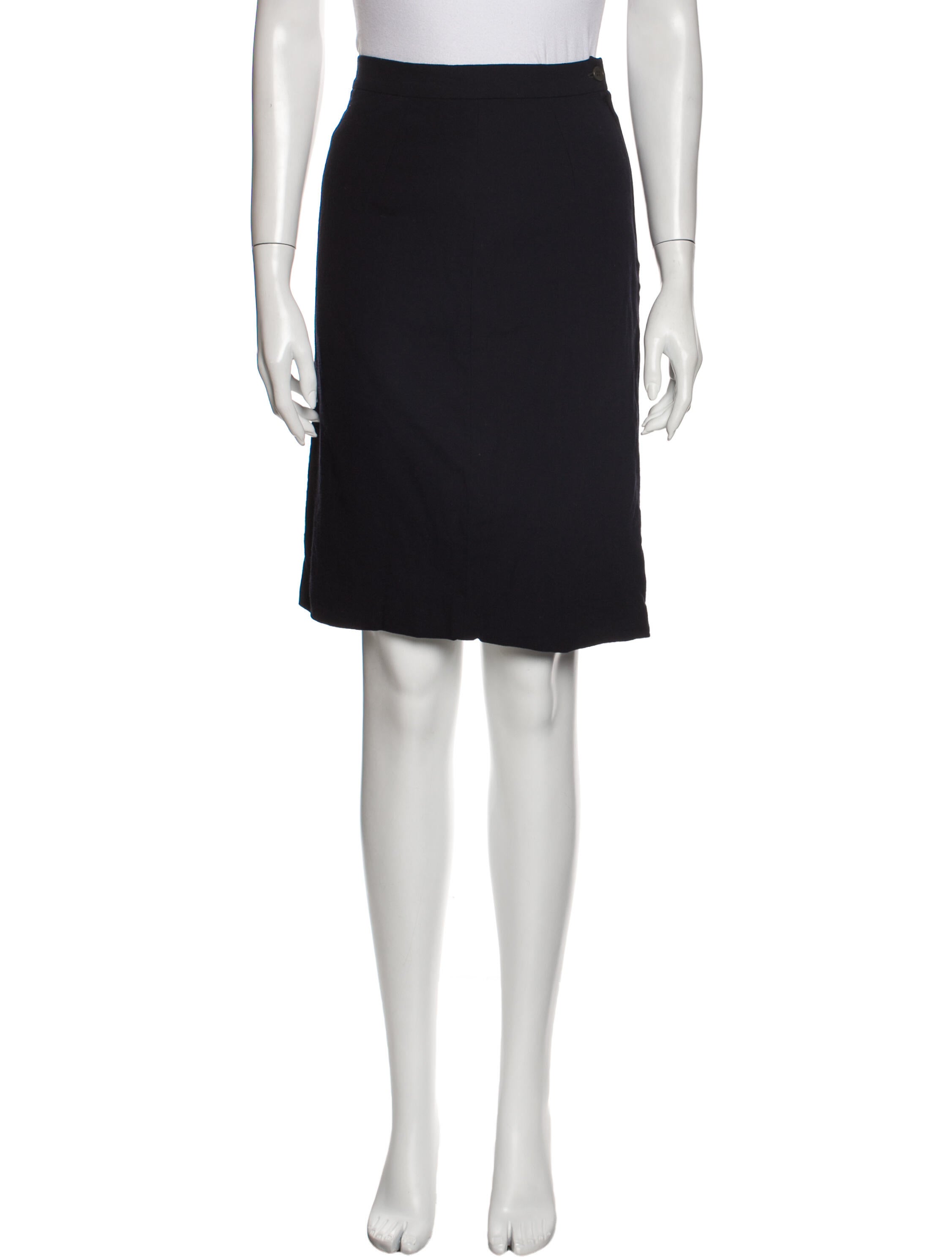Calvin Klein Collection Wool Knee-Length Skirt