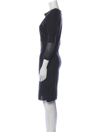 Calvin Klein Collection Cowl Neck Knee-Length Dress