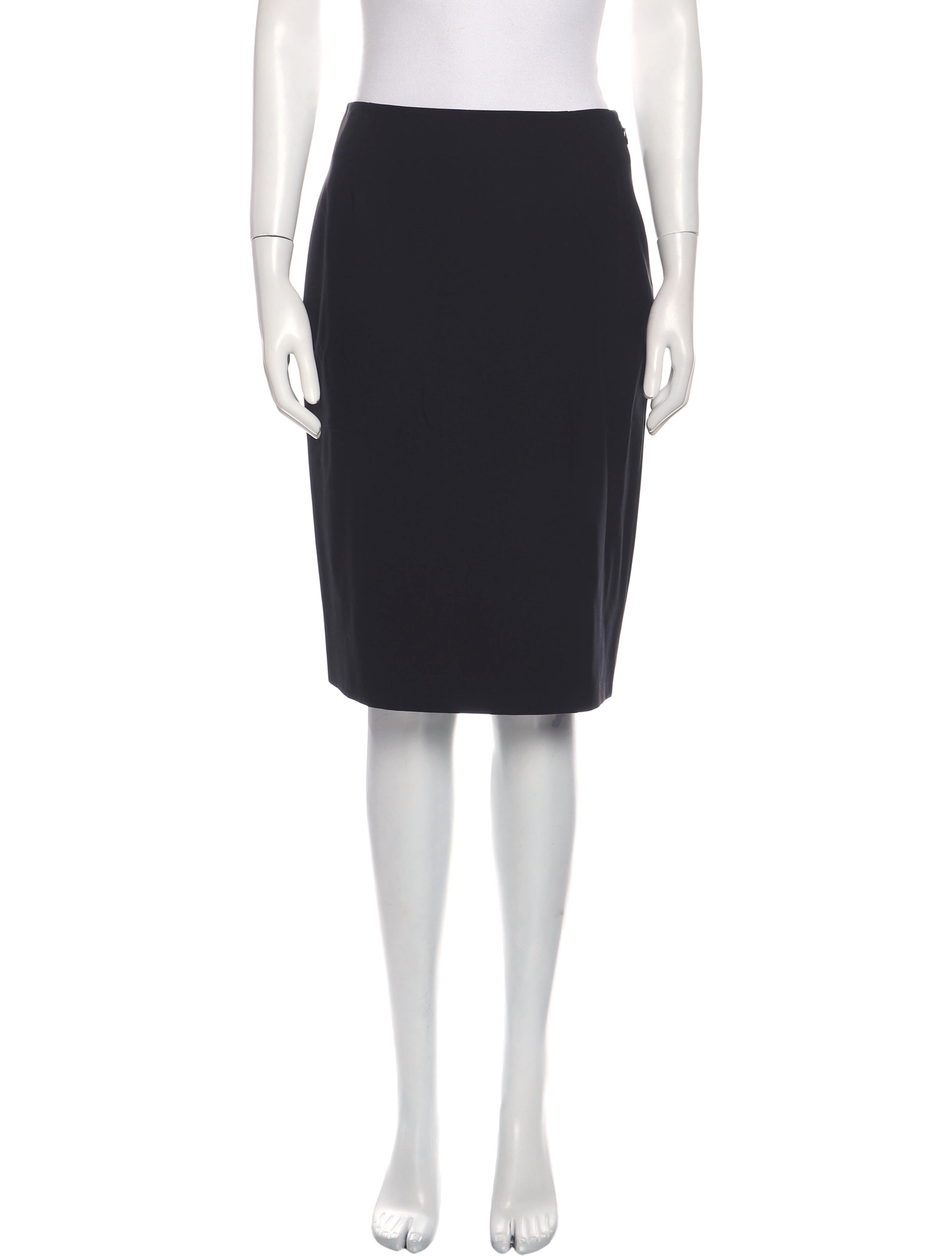 Calvin Klein Collection Wool Knee-Length Skirt