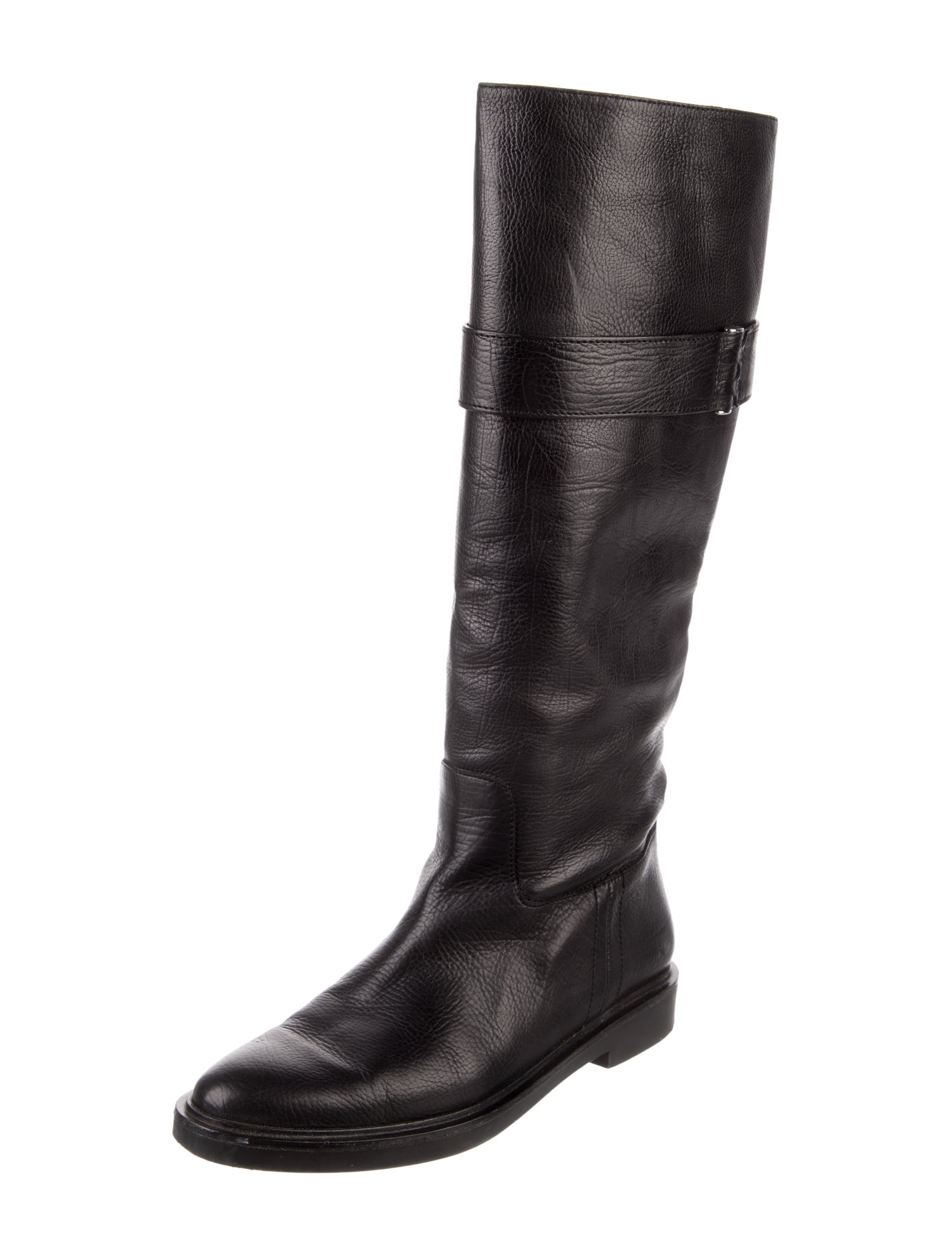 Calvin Klein Collection Leather Riding Boots