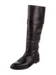 Calvin Klein Collection Leather Riding Boots