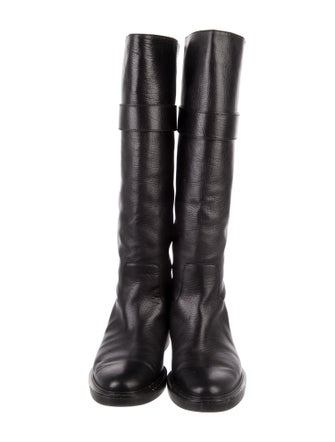 Calvin Klein Collection Leather Riding Boots