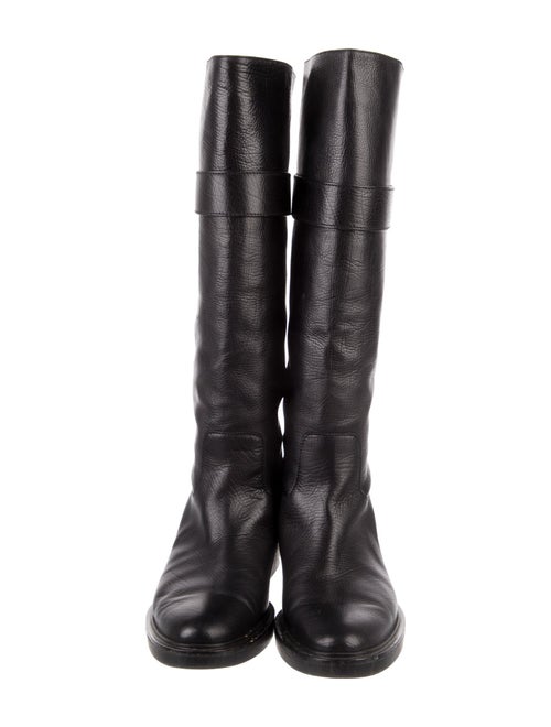 Calvin Klein Collection Leather Riding Boots
