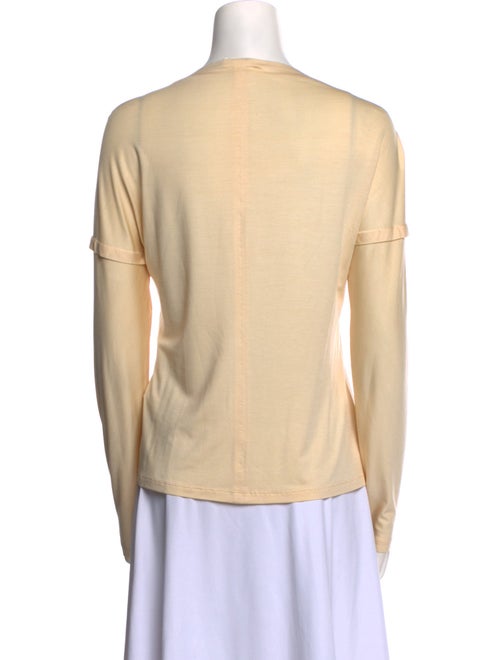 Calvin Klein Collection Silk Bateau Neckline Top