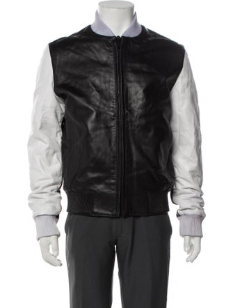 Calvin Klein Collection Lambskin Bomber Jacket