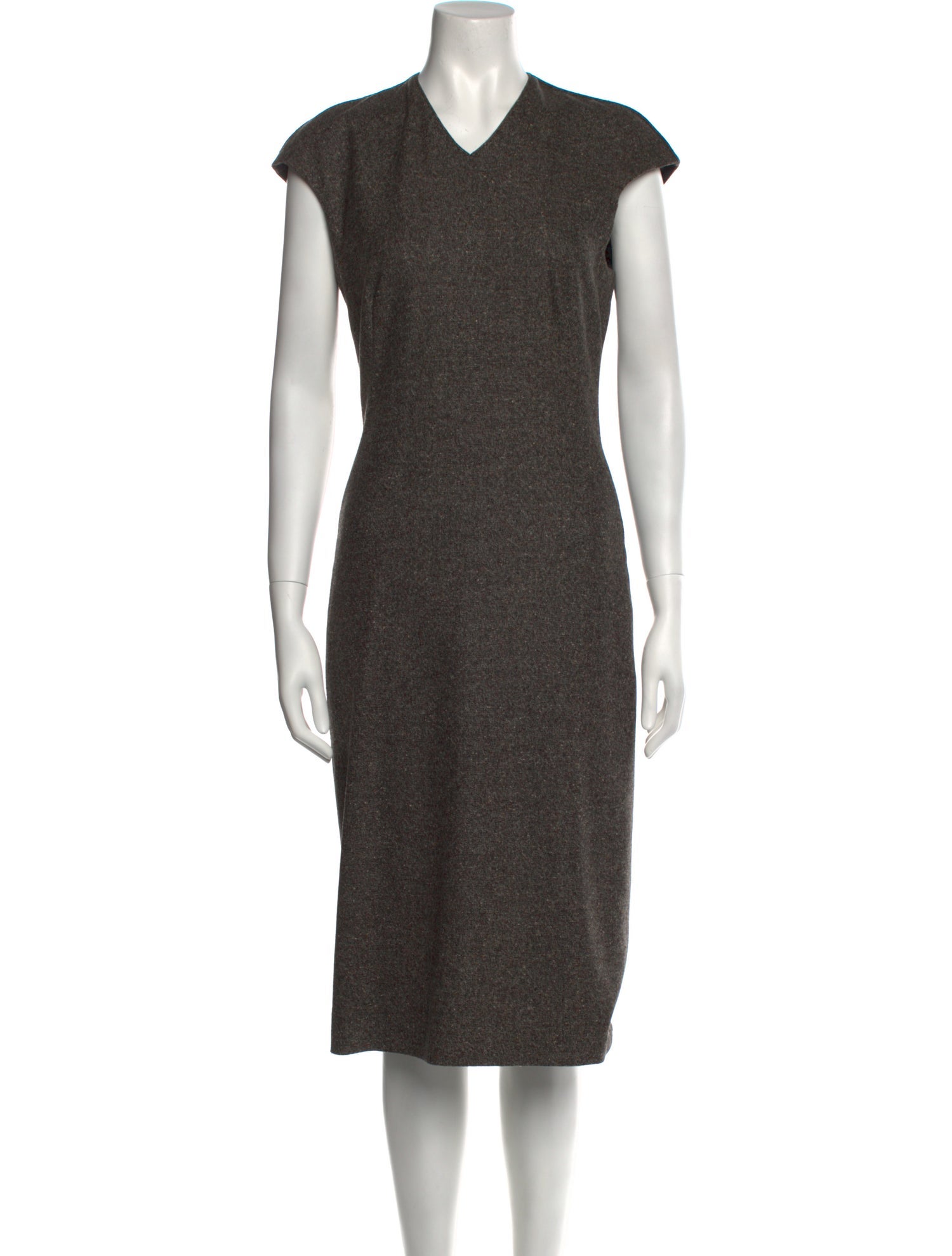 Calvin Klein Collection Wool Midi Length Dress