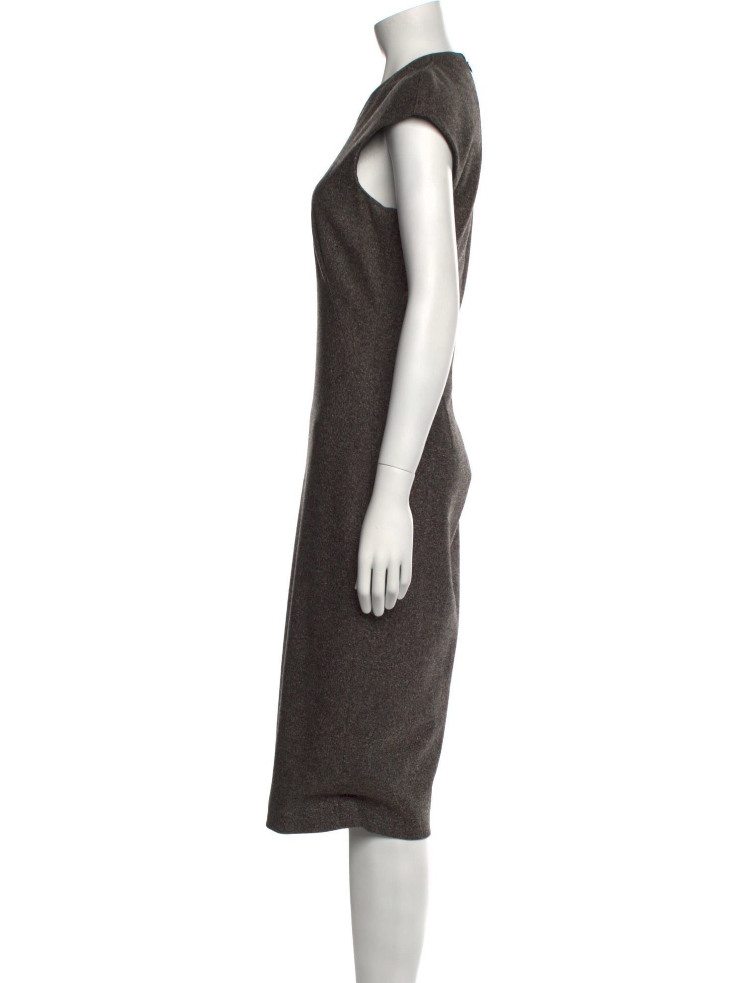 Calvin Klein Collection Wool Midi Length Dress