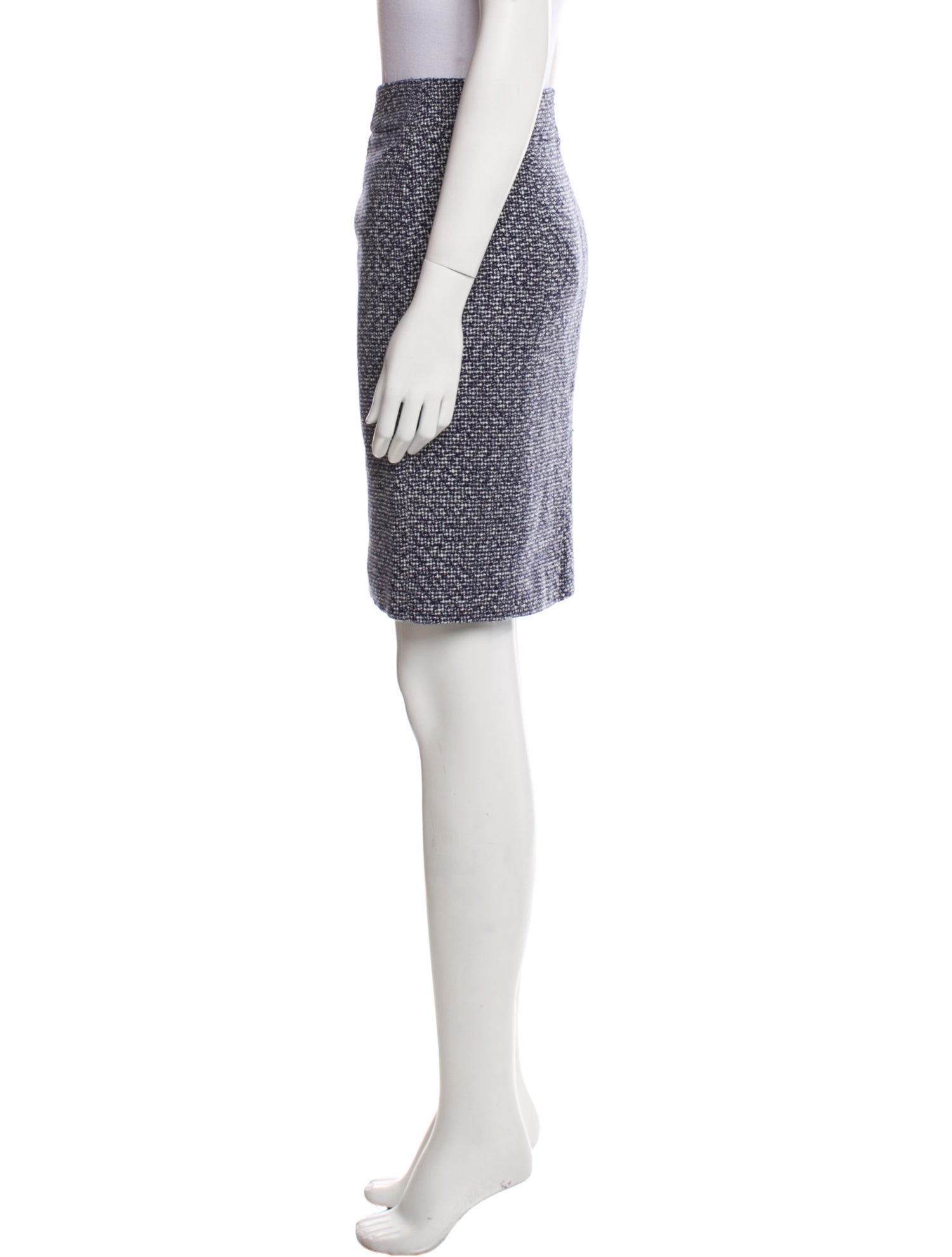 Calvin Klein Collection Tweed Pattern Knee-Length Skirt