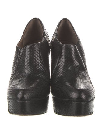 Calvin Klein Collection Snakeskin Animal Print Boots