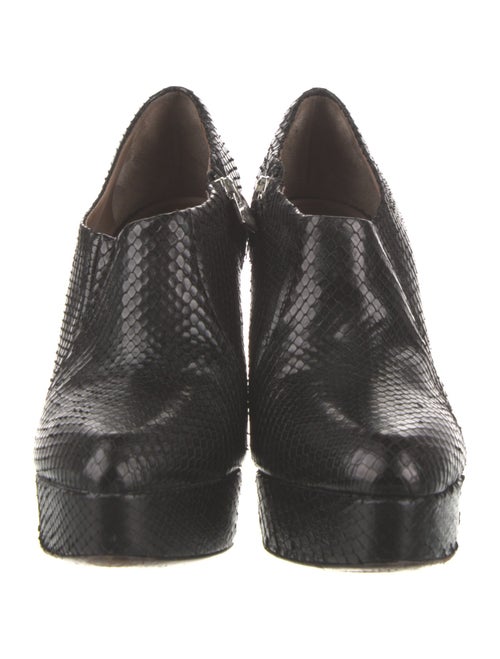 Calvin Klein Collection Snakeskin Animal Print Boots