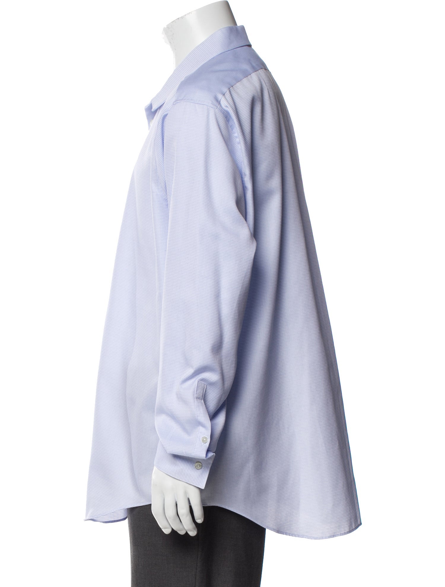 Calvin Klein Collection Plaid Print Long Sleeve Dress Shirt