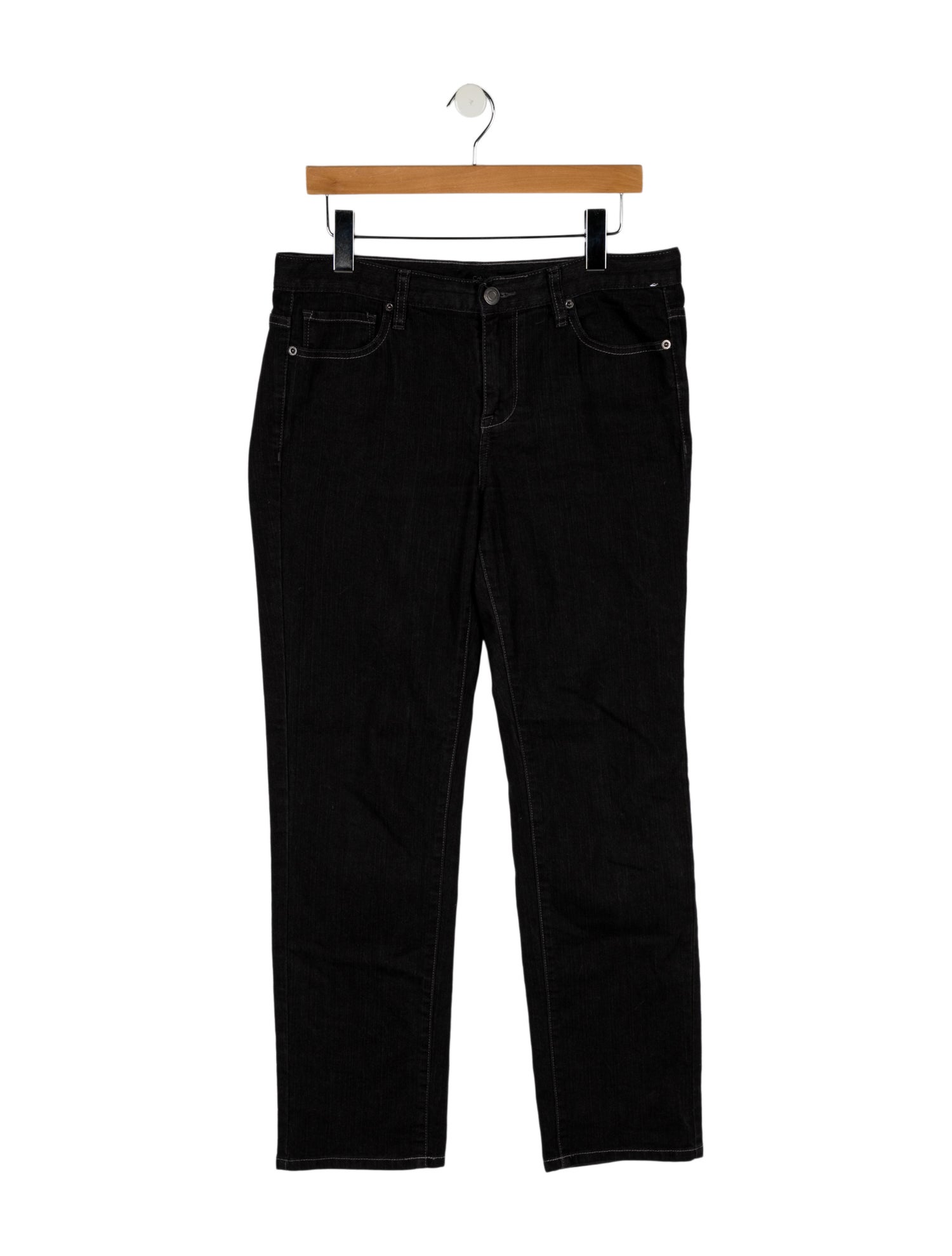 Calvin Klein Collection Mid-Rise Straight Leg Jeans