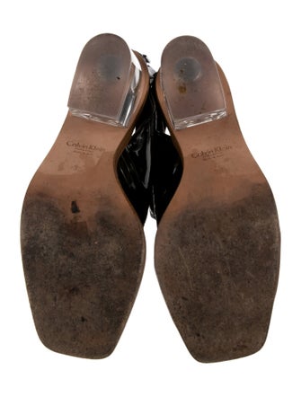 Calvin Klein Collection PVC Gladiator Sandals