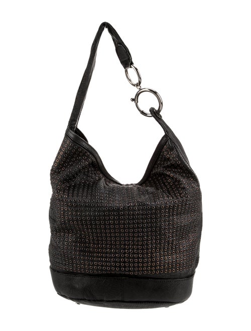 Calvin Klein Collection Lizard Top Handle Bag