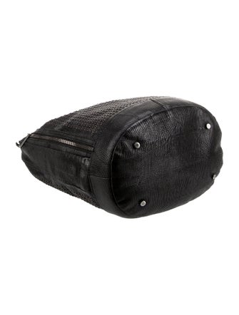 Calvin Klein Collection Lizard Top Handle Bag