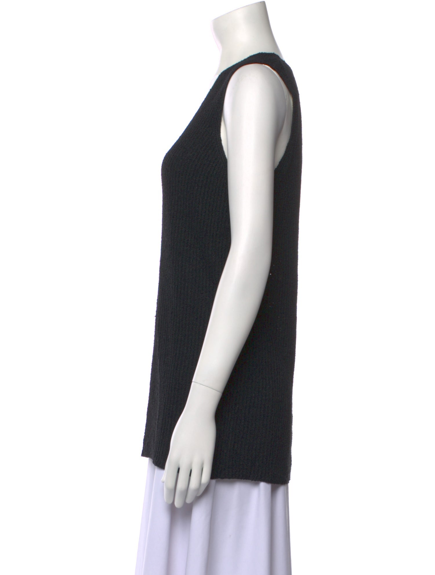 Calvin Klein Collection Silk V-Neck Top