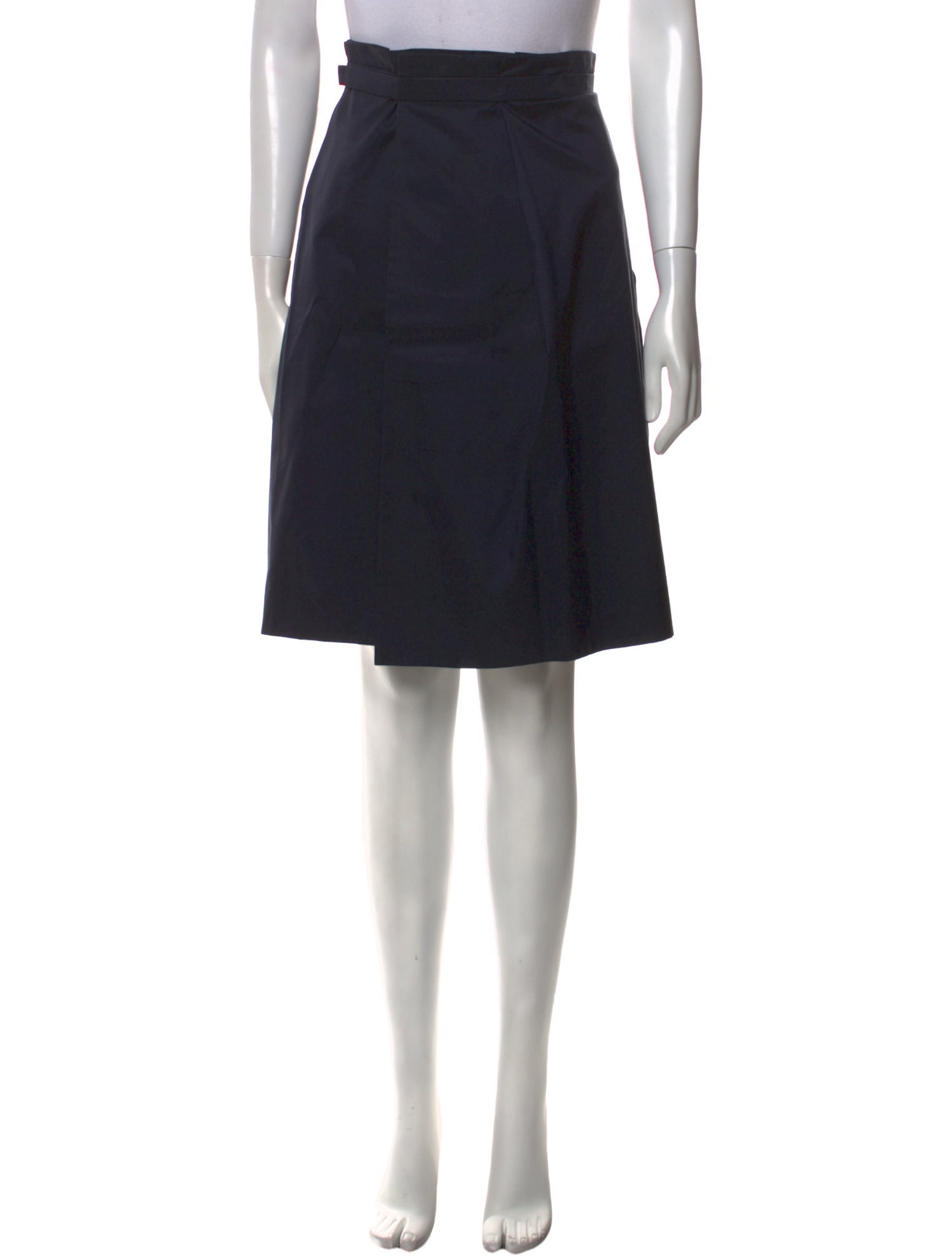 Calvin Klein Collection Pleated Accents Knee-Length Skirt