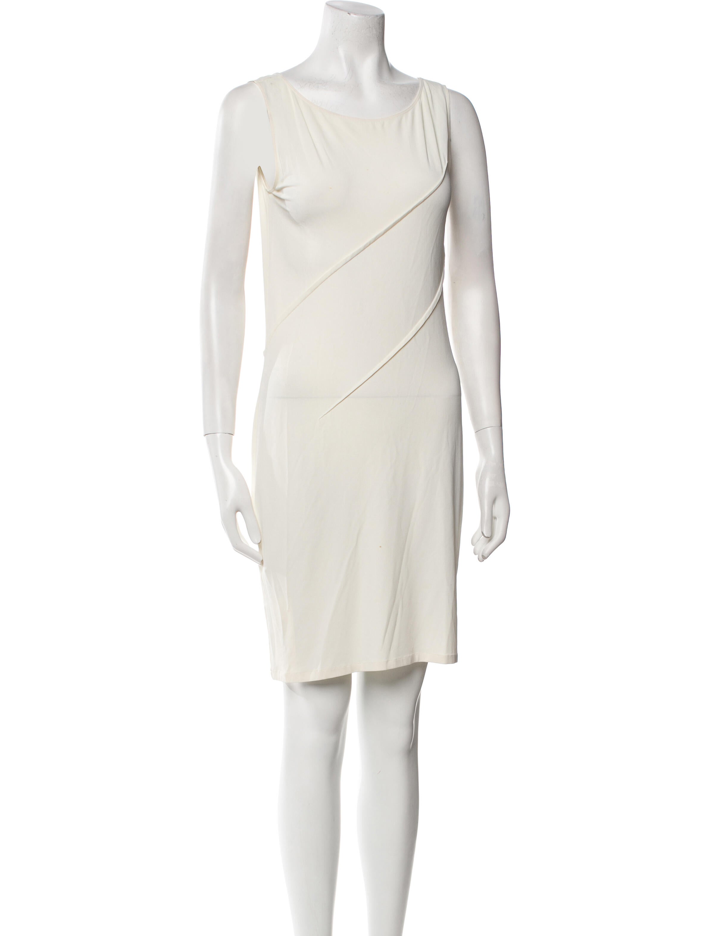 Calvin Klein Collection Scoop Neck Mini Dress