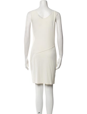 Calvin Klein Collection Scoop Neck Mini Dress