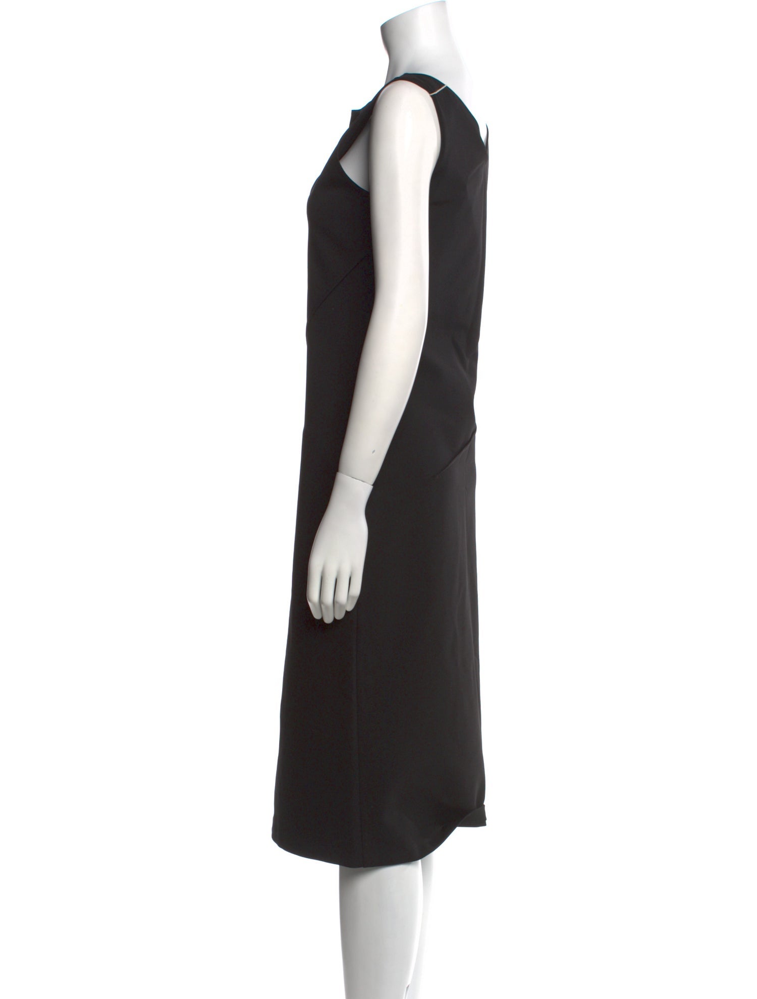 Calvin Klein Collection Bateau Neckline Midi Length Dress