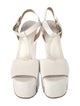 Calvin Klein Collection Leather T-Strap Pumps