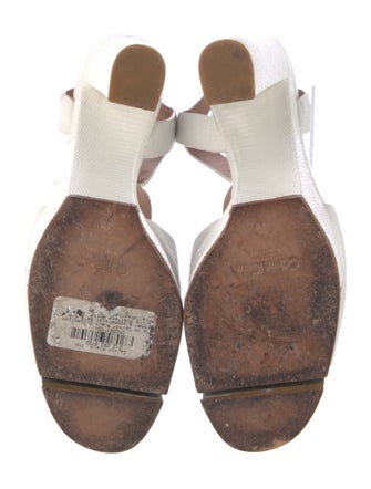 Calvin Klein Collection Leather T-Strap Pumps