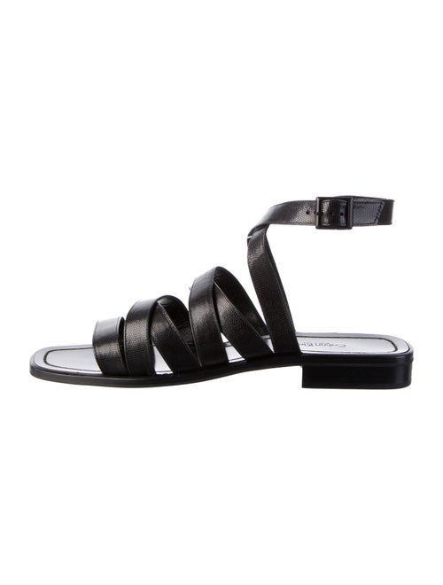 Calvin Klein Collection Leather Gladiator Sandals