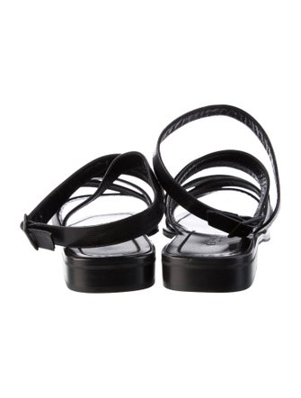 Calvin Klein Collection Leather Gladiator Sandals