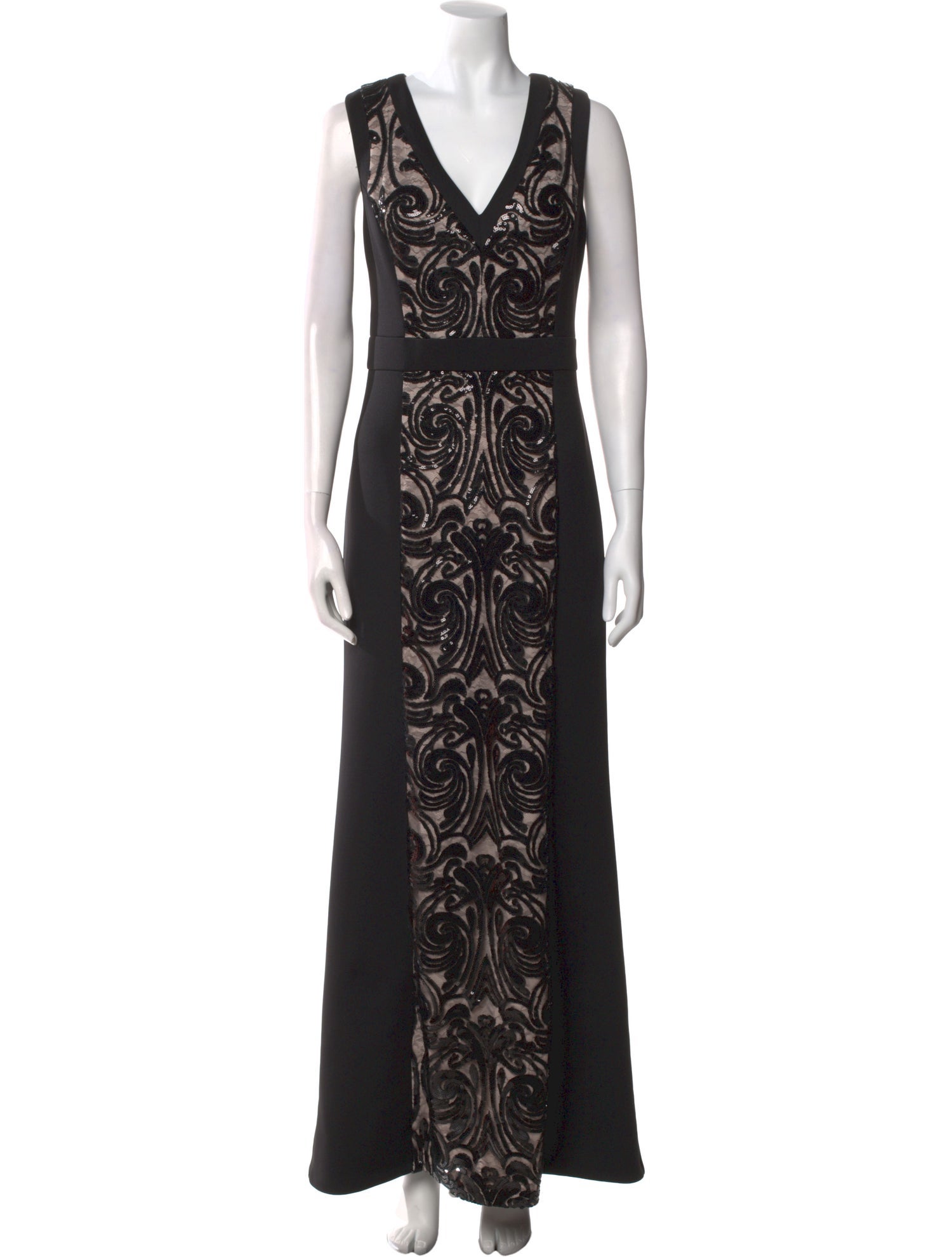 Calvin Klein Collection Lace Pattern Long Dress