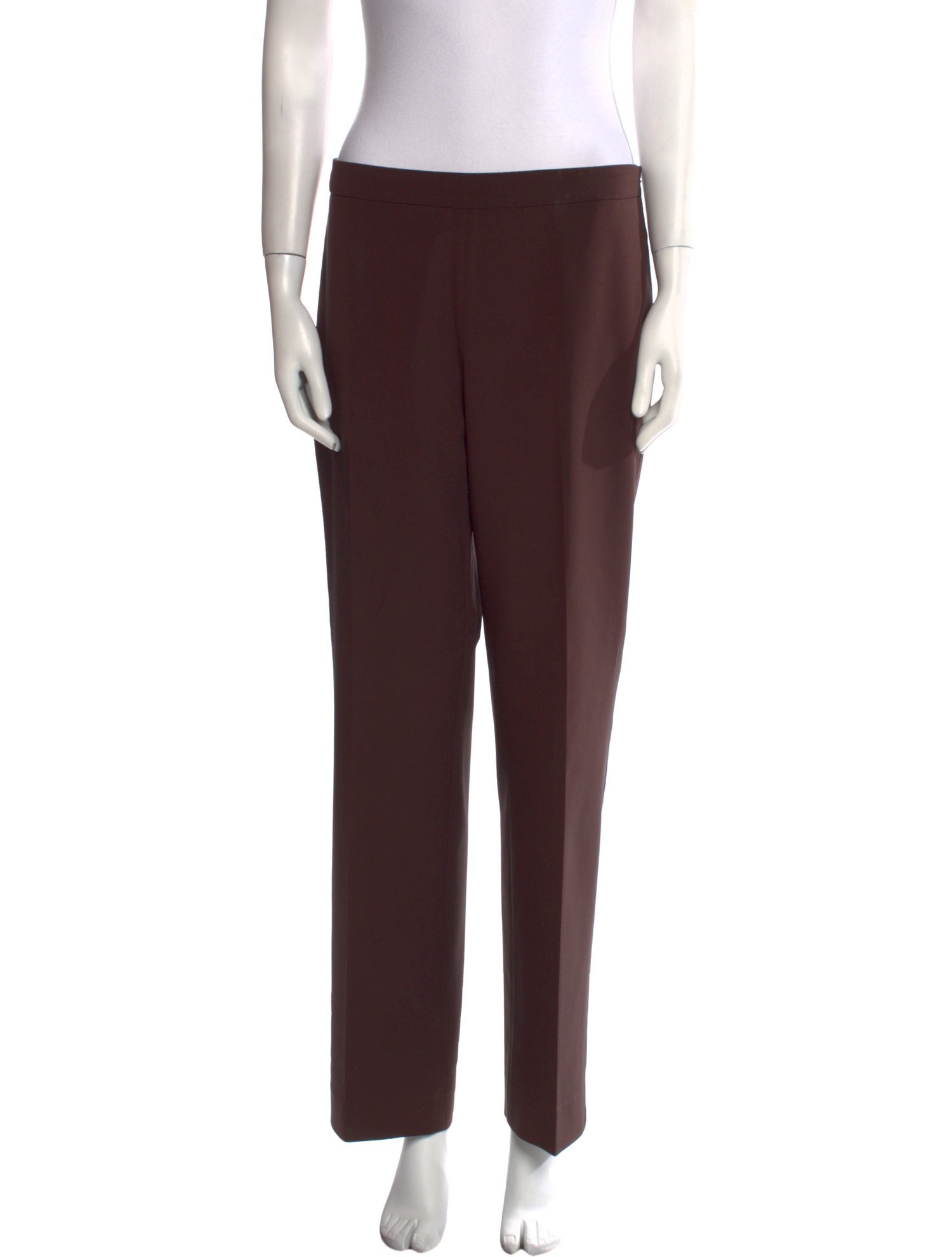 Calvin Klein Collection Silk Straight Leg Pants