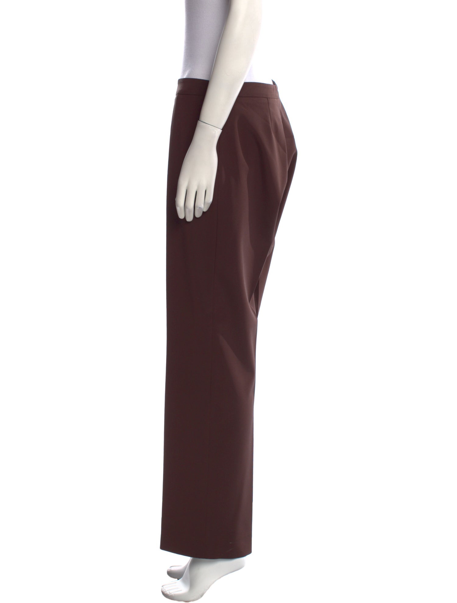 Calvin Klein Collection Silk Straight Leg Pants