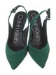 Calvin Klein Collection Suede Slingback Pumps